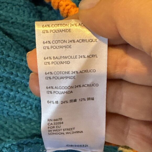 NWT Free People Clyde Sweater Vest Size S Blue Oversized New - Picture 13 of 13